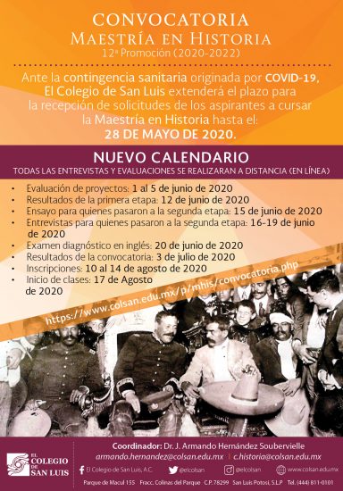 Maestría en Historia- Colsan