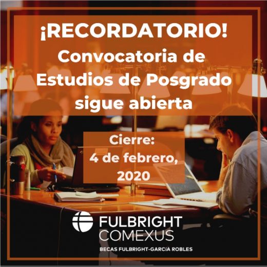 Convocatoria de estudios de posgrado- Comexus
