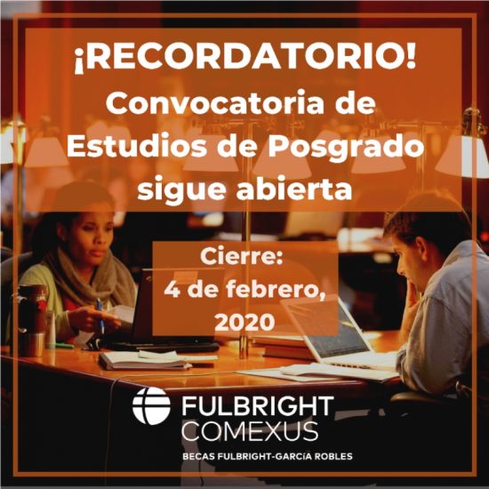 Convocatoria de estudios de posgrado- Comexus