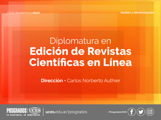 Edición de Revistas Científicas en Línea