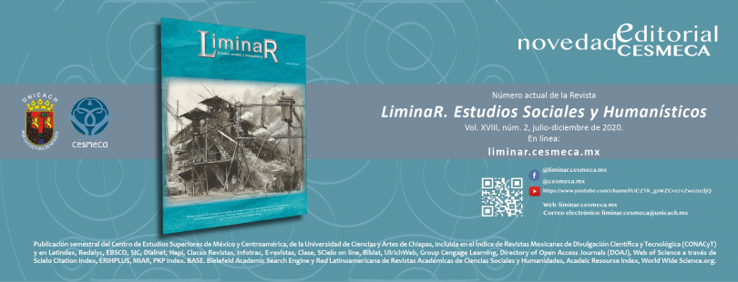 Liminar. Estudios Sociales y Humanísticos, vol. XVIII, núm. 2