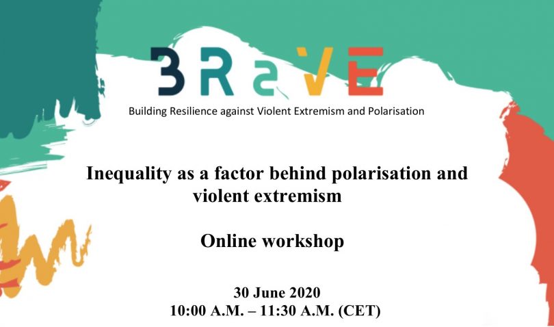 Inequality as a factor behind polarisation and violent extremism