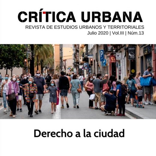 Revista Crítica Urbana Núm. 13. Julio 2020