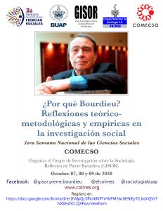 Coloquio «¿Por qué Bourdieu? Reflexiones teórico-metodológicas y empíricas en la investigación social»