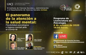Mesa «El panorama de la atención a la salud mental: Flexibilidad psicológica e higiene mental ante el COVID-19»