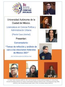 Conversatorio «Temas de reflexión y análisis de cara a las elecciones federales de México 2021»