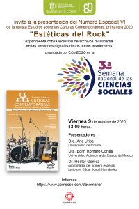 Presentación de la revista «Estéticas del Rock» Número Especial de la revista ESCC