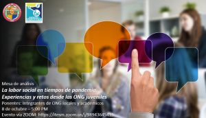 Mesa «La labor social en tiempos de pandemia. Experiencias y retos desde las ONG juveniles»