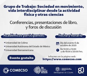 Grupo de Trabajo «Sociedad en movimiento, vida interdisciplinar desde la actividad física y otras ciencias»