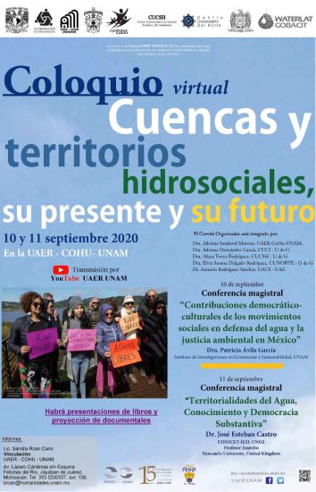 Coloquio virtual Cuencas y territorios hidrosociales