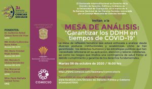 Mesa «Garantizar los DDHH en tiempos de COVID-19»