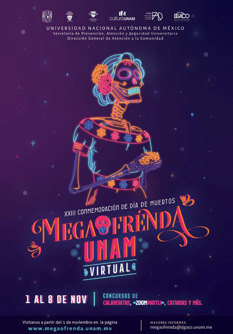 Megaofrenda UNAM virtual