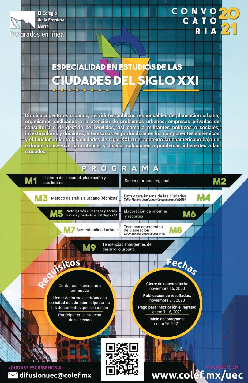 Especialidad en Estudios de las Ciudades del siglo XXI