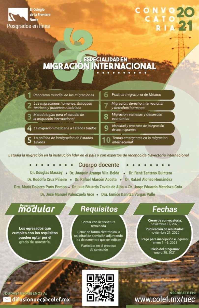 Especialidad en Migración Internacional