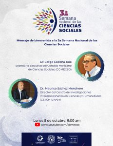 Mensaje de bienvenida a la 3a Semana Nacional de las Ciencias Sociales