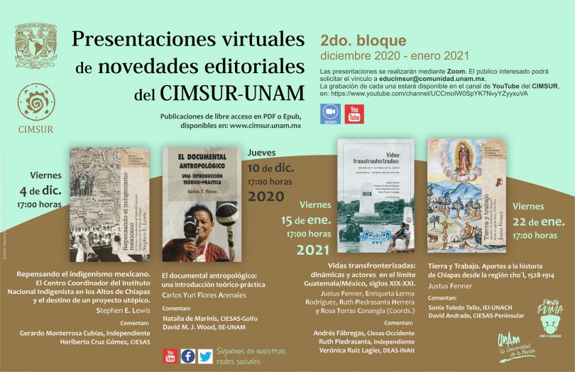 Presentaciones de novedades editoriales del CIMSUR-UNAM 2do. Bloque