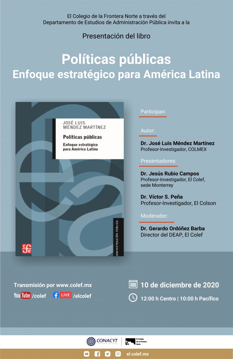 Presentación del libro: Políticas públicas. Enfoque estratégico para América Latina