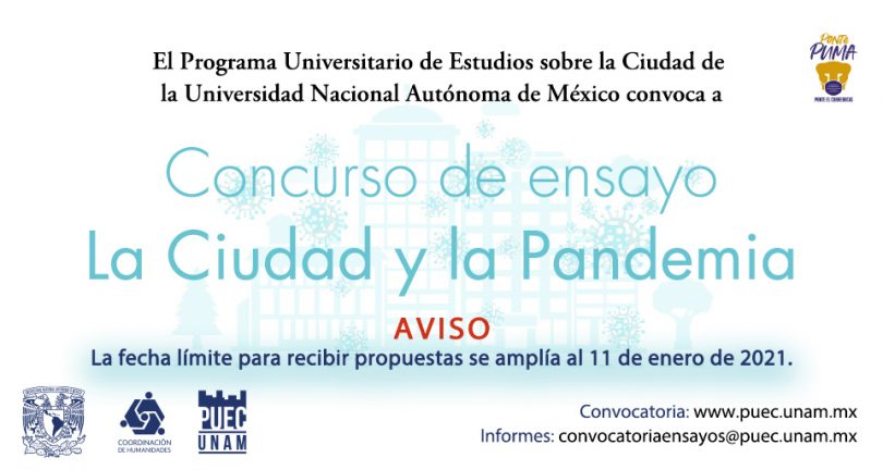 Concurso de ensayo La Ciudad y la Pandemia