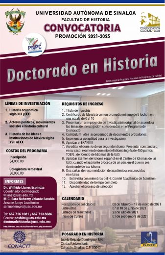 Doctorado en Historia | UAS