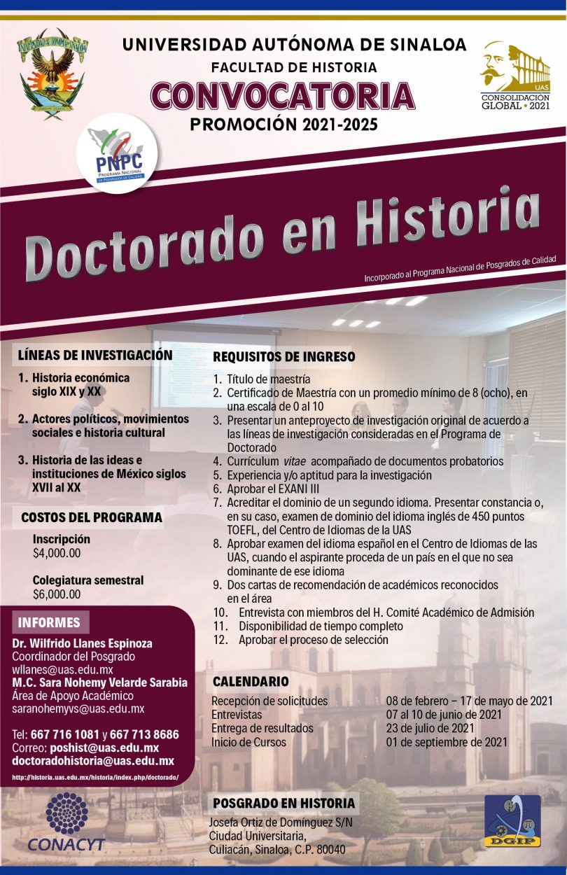 Doctorado en Historia | UASv