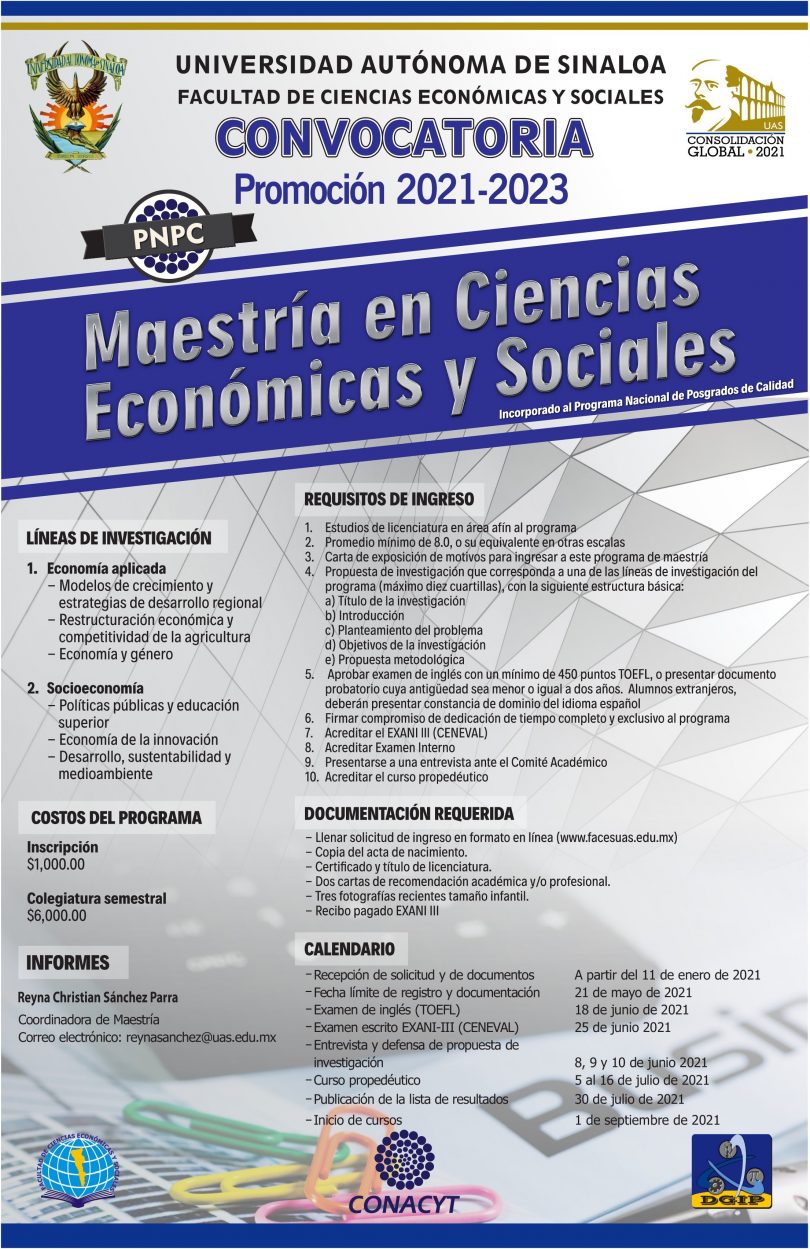 Maestría en Ciencias Económicas y Sociales