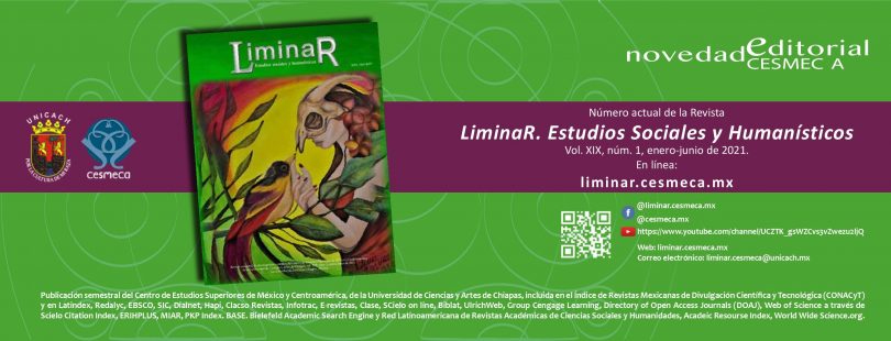 Liminar. Estudios sociales y Humanísticos, vol. 19, núm. 1