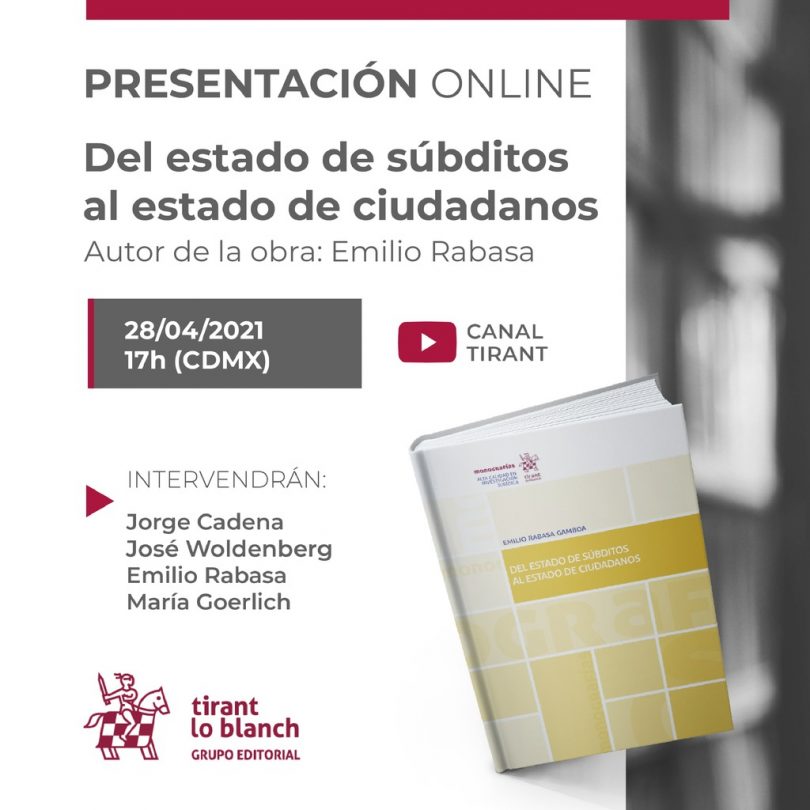 Presentación online "Del estado súbditos al estado de ciudadanos"