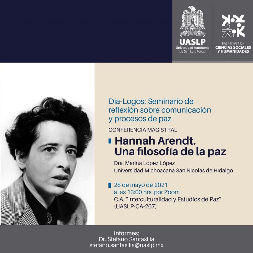 Hannah Arendt. Una filosofía de la paz.