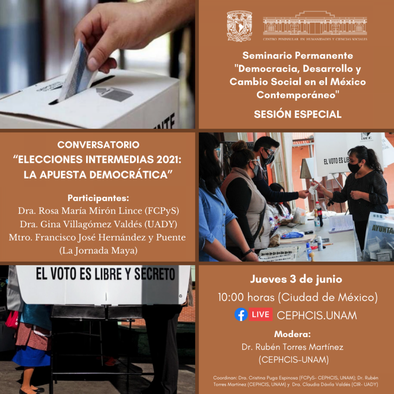 Conversatorio “Elecciones intermedias 2021: La apuesta democrática”