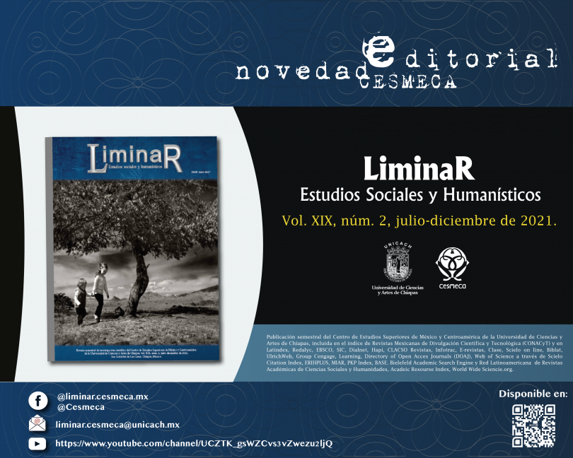 Liminar. Estudios sociales y Humanísticos, vol. 19, núm. 2