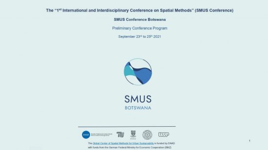 1st International and Interdisciplinary Conference on Spatial Methods