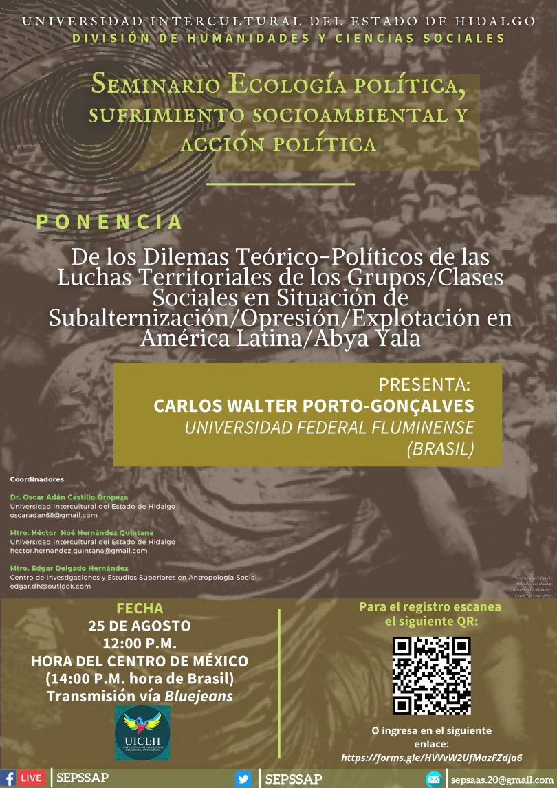 6a sesión Seminario Ecología política, sufrimiento socioambiental y acción política