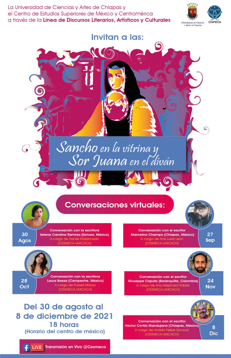 Conversaciones virtuales “Sancho en la vitrina y Sor Juana en el diván”