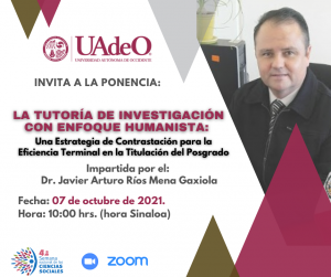 La Tutoría de Investigación con Enfoque Humanista: Una Estrategia de Contrastación para la Eficiencia Terminal en la Titulación del Posgrado