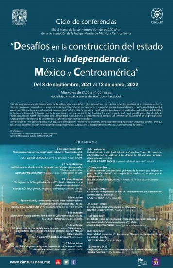 Desafíos en la construcción del estado tras la independencia México y Centroamérica
