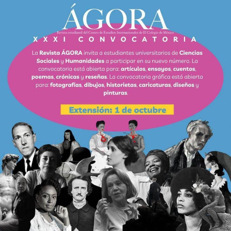 Convocatoria para publicar en la Revista Ágora