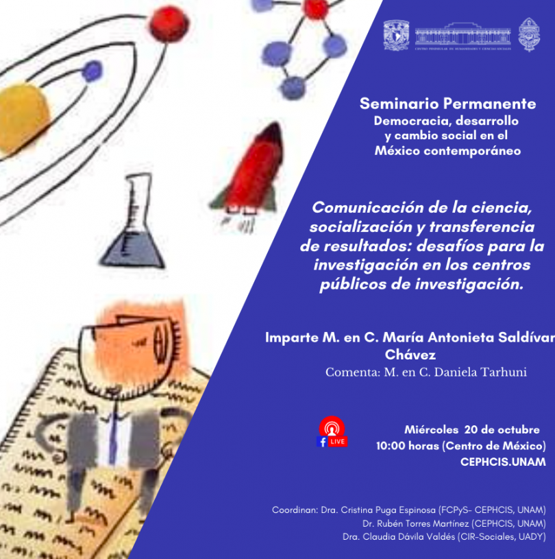 Comunicación de la Ciencia, socialización y transferencia de resultados