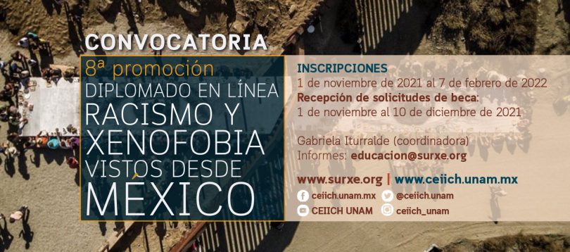 Diplomado en línea Racismo y xenofobia vistos desde México