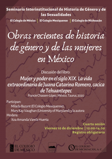 Discusión del libro Mujer y poder en el siglo XIX
