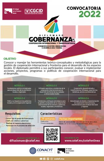 Gobernanza de la cooperación internacional y transfronteriza