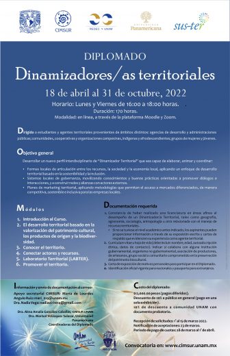 Diplomado Dinamizadoras(es) Territoriales