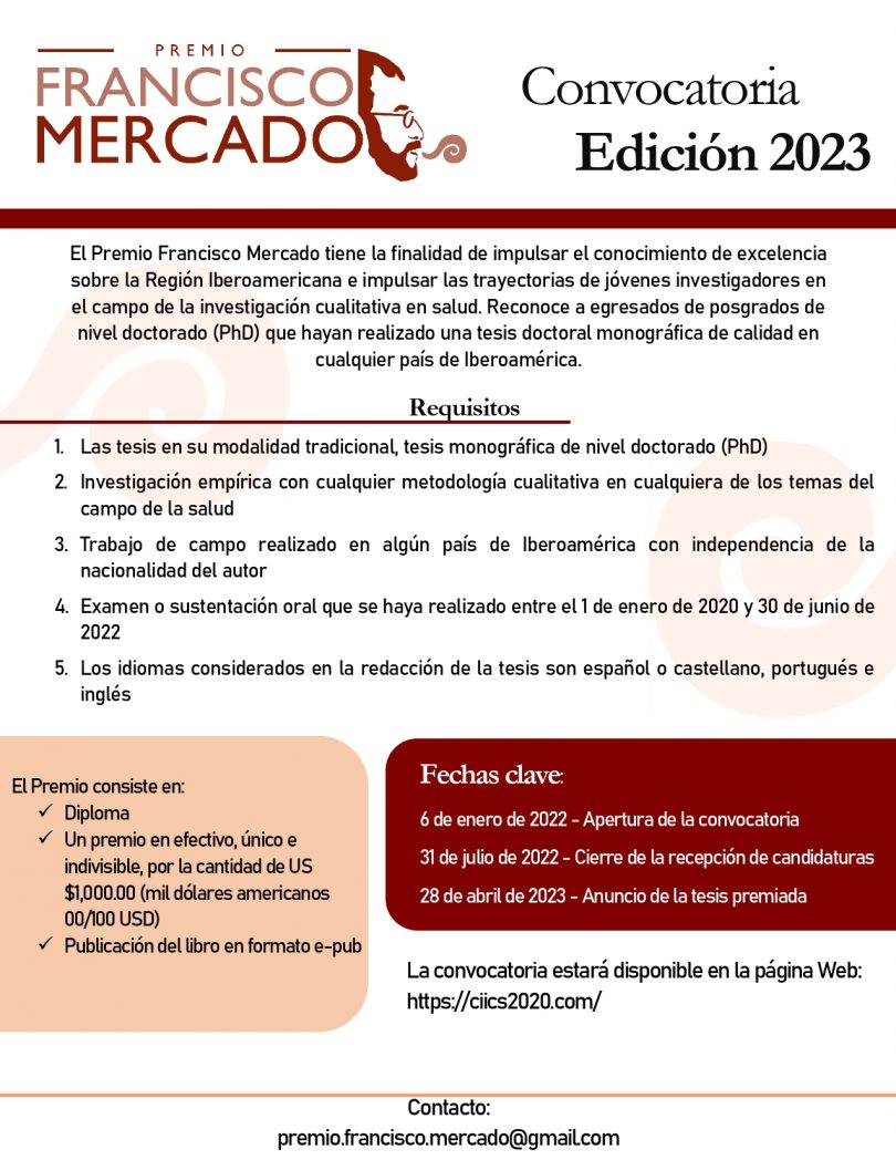 Premio Francisco Mercado 2023