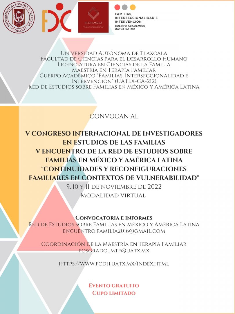 V Congreso Internacional de Investigadores en Estudios de las Familias