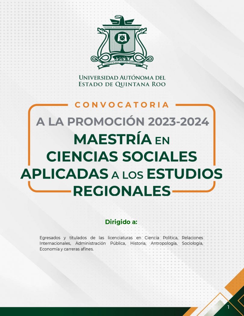 Maestría en Ciencias Sociales aplicadas a los Estudios Regionales