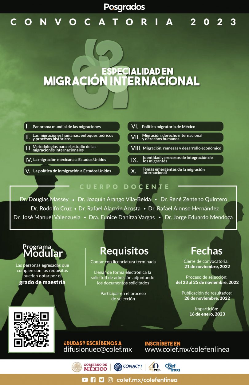 Especialidad en Migración Internacional