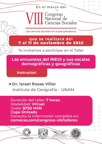 Las encuestas del INEGI y sus escalas demográficas y geográficas