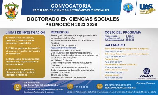 Doctorado en Ciencias Sociales – UAS