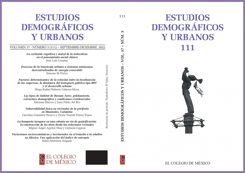 Estudios Demográficos y Urbanos, vol. 37, núm. 3