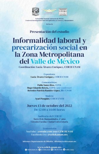 Informalidad laboral y precarización social en la ZMVM