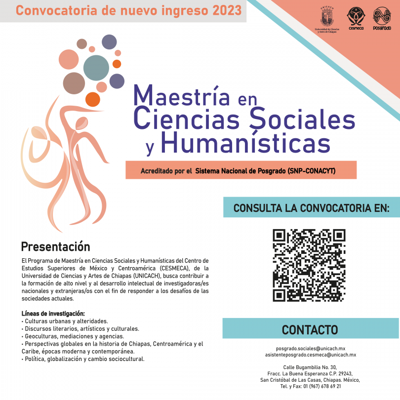 Maestría en Ciencias Sociales y Humanísticas, 2023